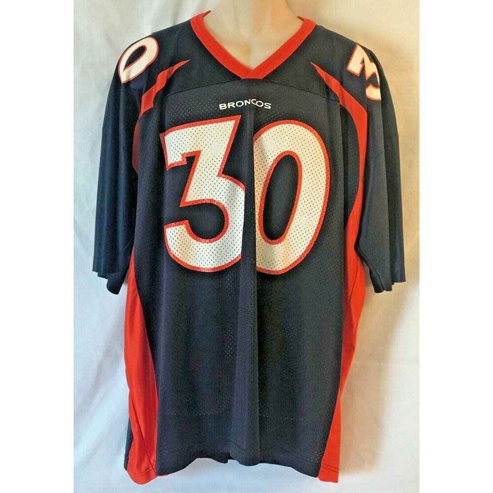 Denver Broncos #30 Terrell Davis Champion Authentic Jersey Size X-Large